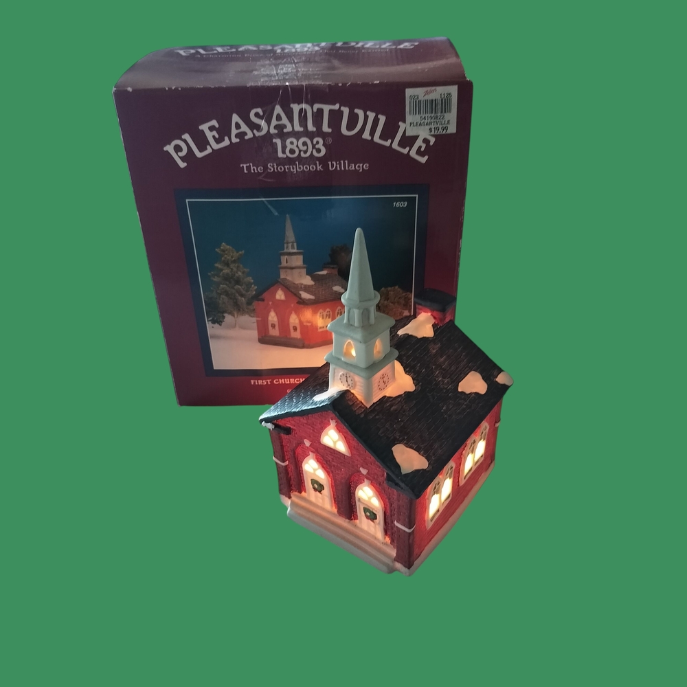 Vintage Pleasantville 1893 Christmas Village Church